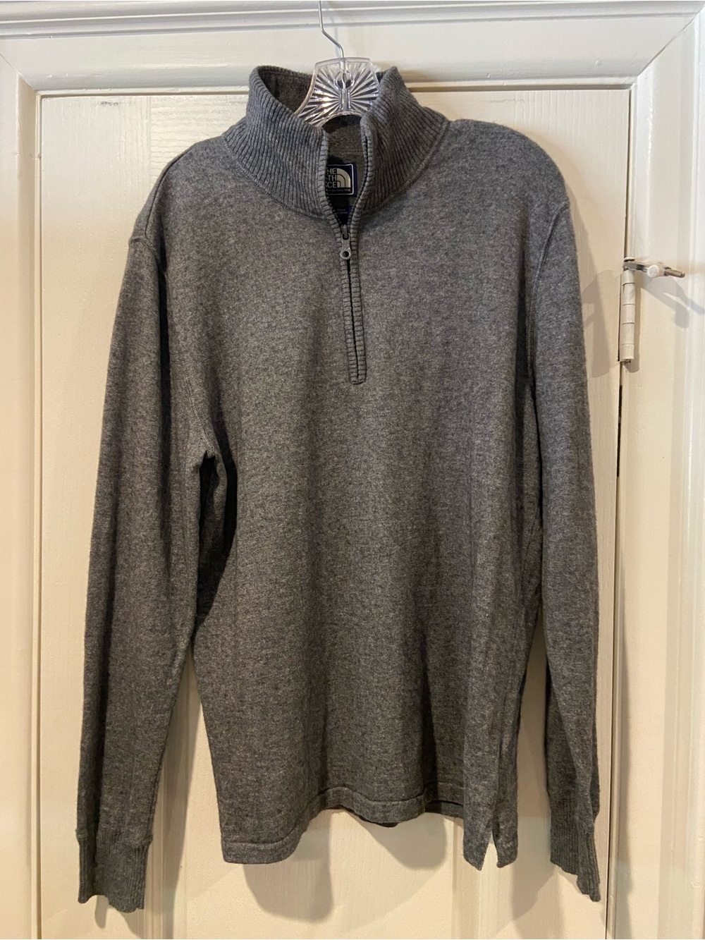 The North Face Men's Charcoal Gray Quarter-Zip Sweater